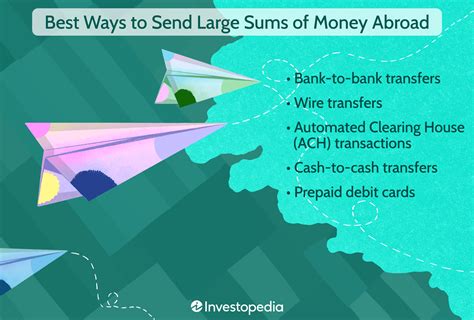 how to transfer large amounts of money.